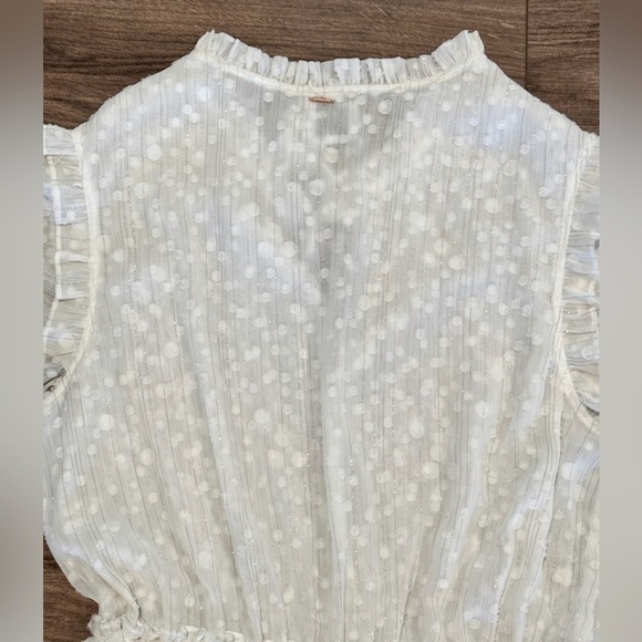 NWOT MISA Los Angeles Lilian White Lace Tiered Dress Size Large - Picture 4 of 13